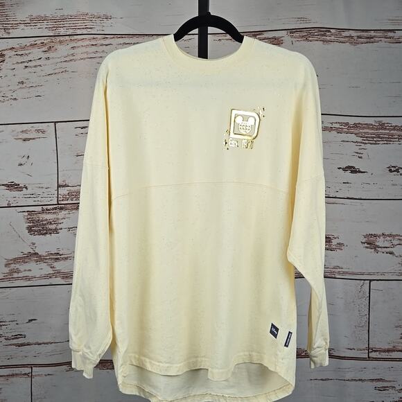 Walt Disneyworld Spirit Jeresy Gold Glitter Size Medium - Picture 2 of 6